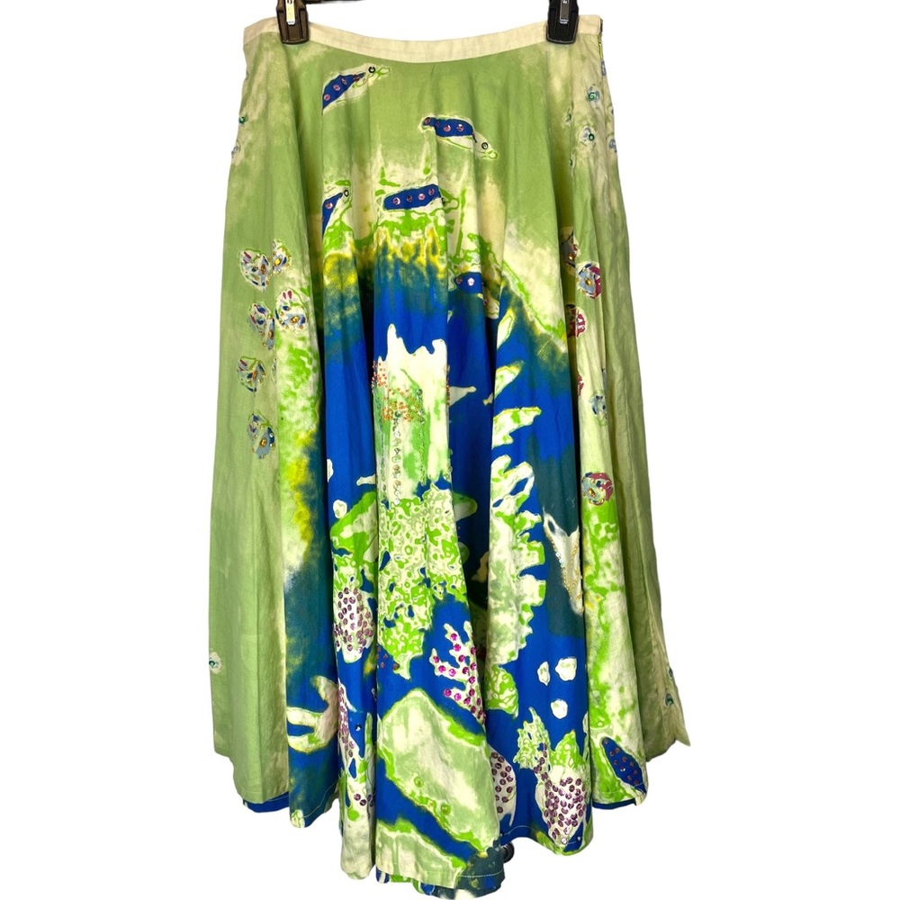 LAPIS ☆ Under the Sea Swing Maxi Skirt ☆ Sequins & Beading ☆ NWT
